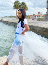 Load image into Gallery viewer, White Tulle Skirt
